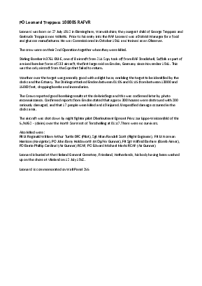 A preview of a PDF biography for Treppass, Leonard